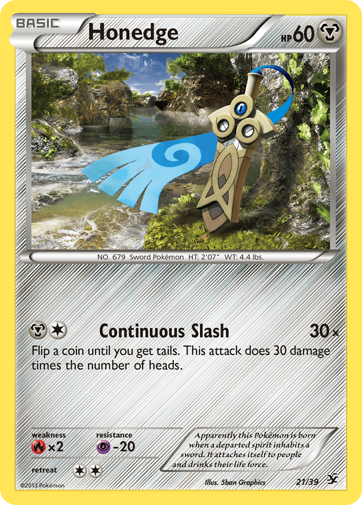 Carta Pokémon Honedge 21 de Kalos Starter Set