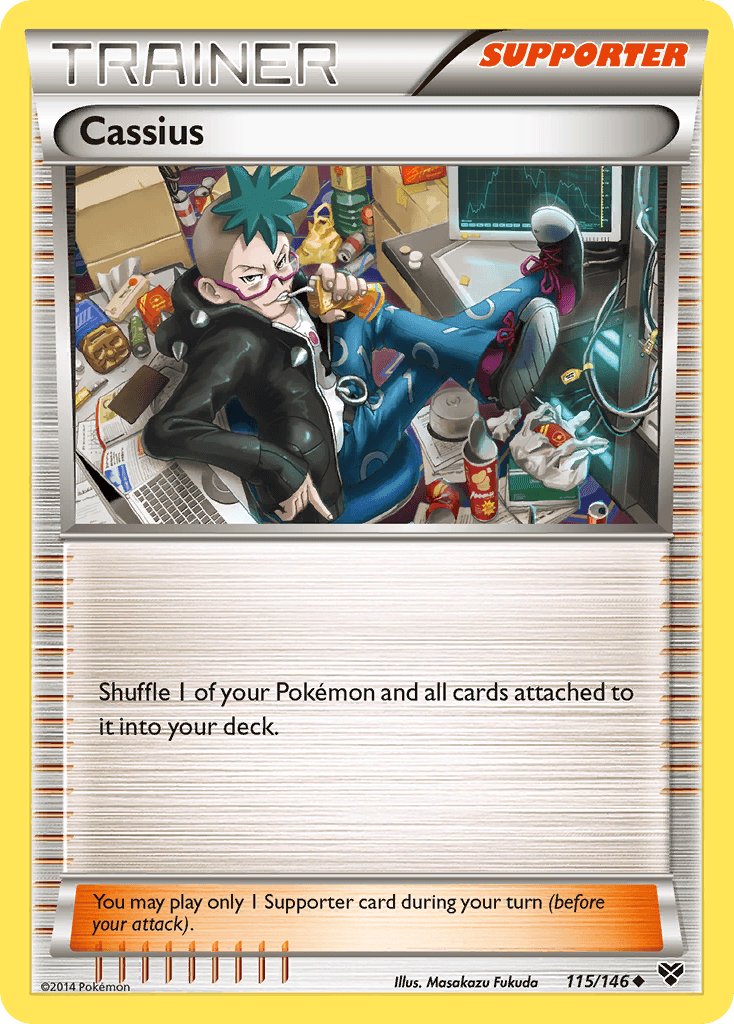 Carta Pokémon Cassius 115 de XY