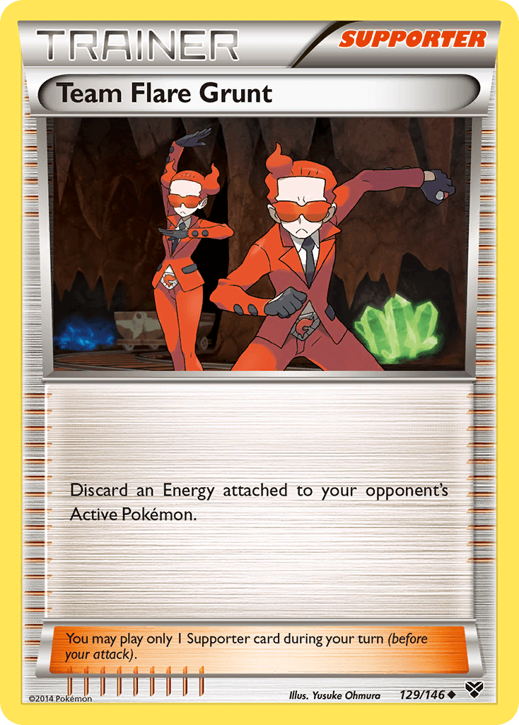 Carta Pokémon Team Flare Grunt 129 de XY