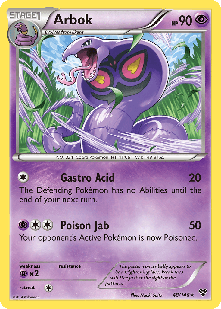 Carta Pokémon Arbok