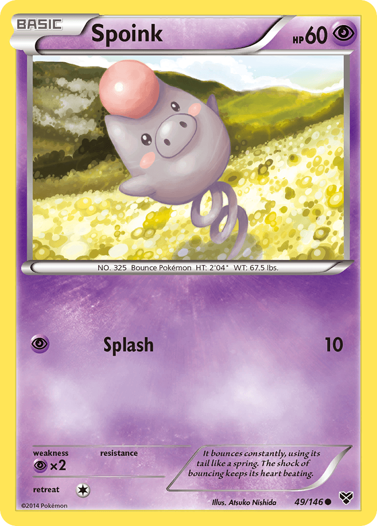 Carta Pokémon Spoink 49 de XY