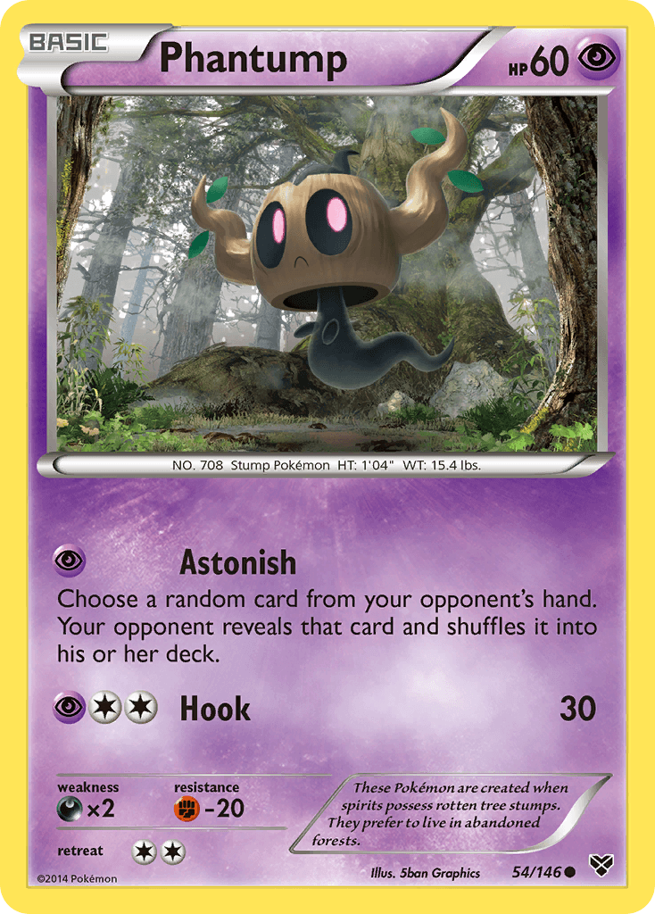 Carta Pokémon Phantump 54