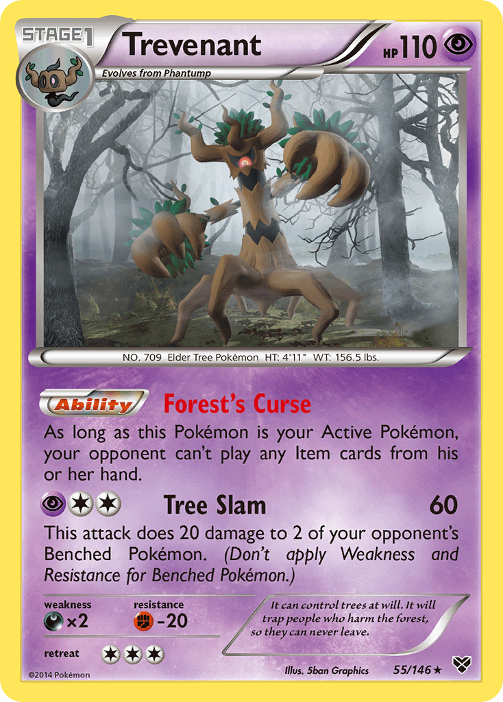 Carta Pokémon Trevenant