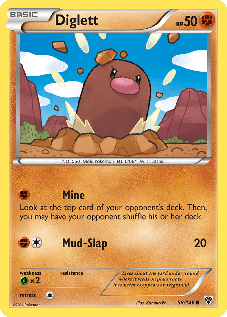 Carta Pokémon Diglett