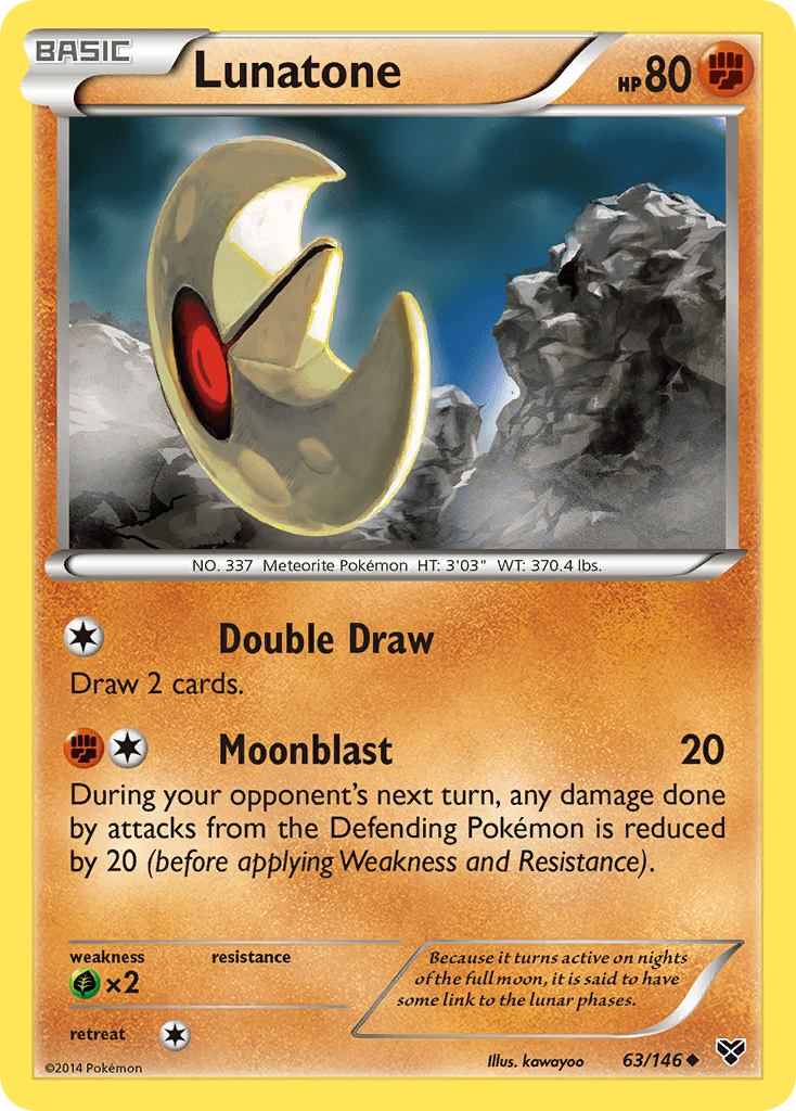Carta Pokémon Lunatone