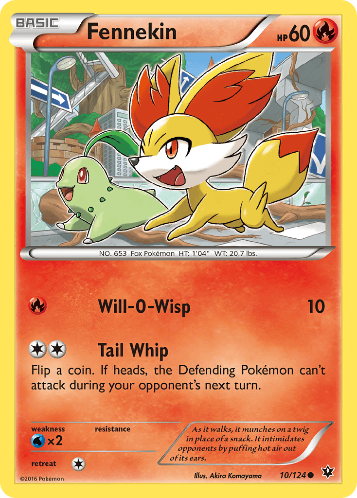 Carta Pokémon Fennekin 10