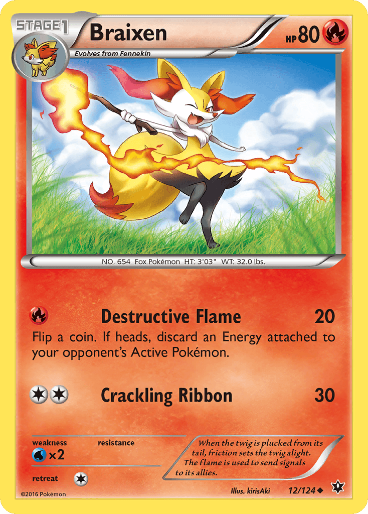 Carta Pokémon Braixen 12