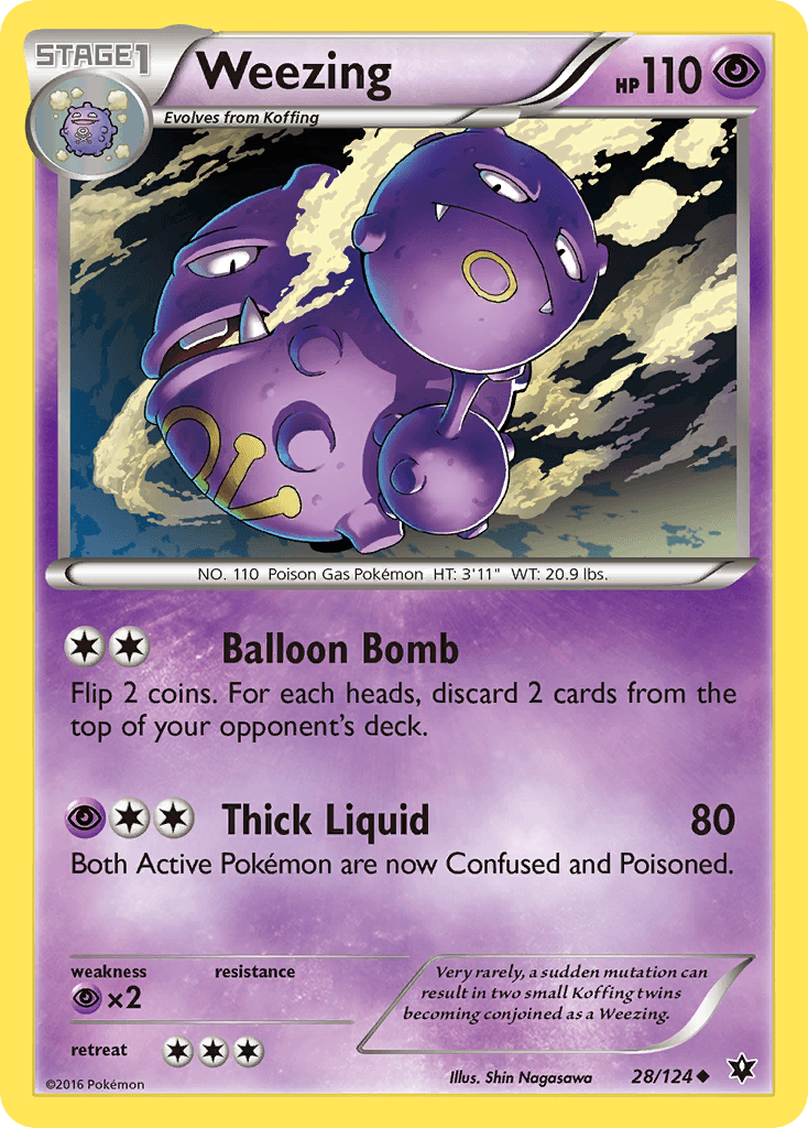 Carta Pokémon Weezing