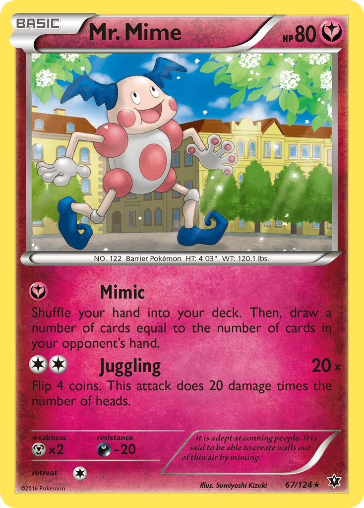 Carta Pokémon Mr. Mime 67 de Fates Collide