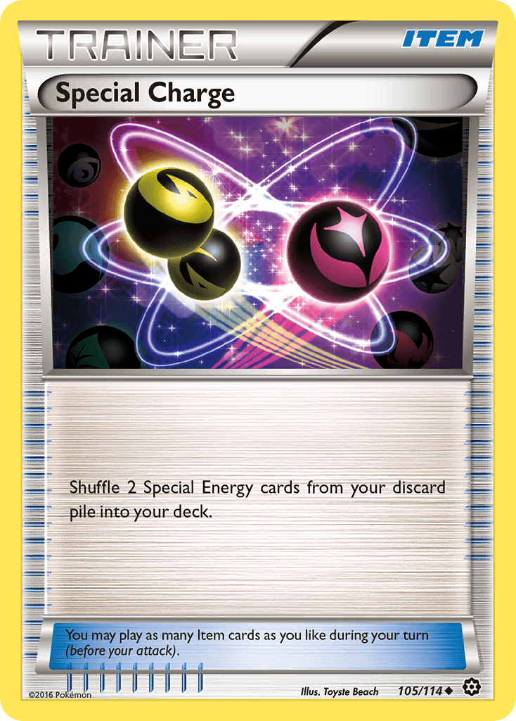 Carta Pokémon Special Charge 105 de Steam Siege