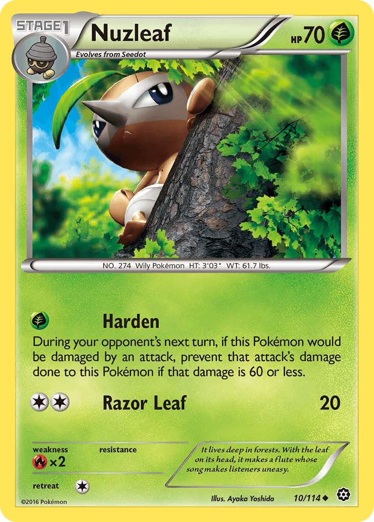Carta Pokémon Nuzleaf 10