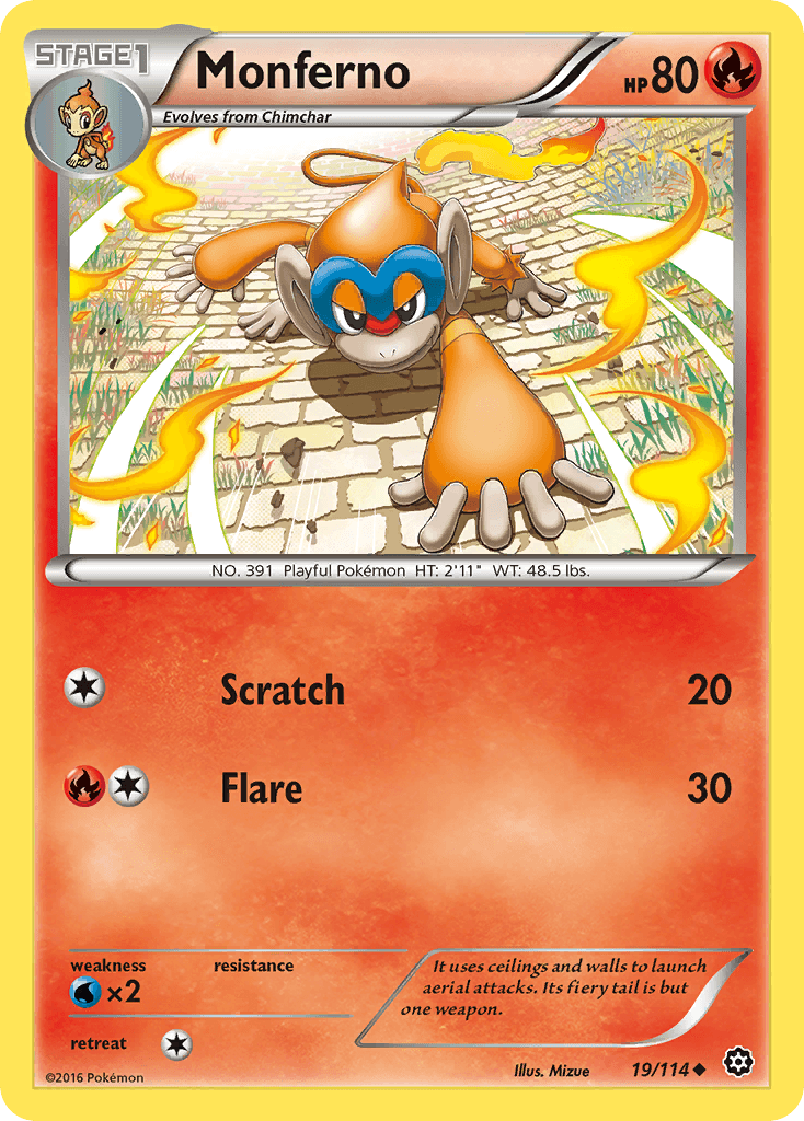 Carta Pokémon Monferno 19