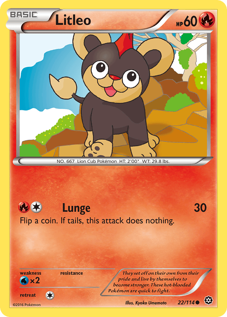 Carta Pokémon Litleo 22