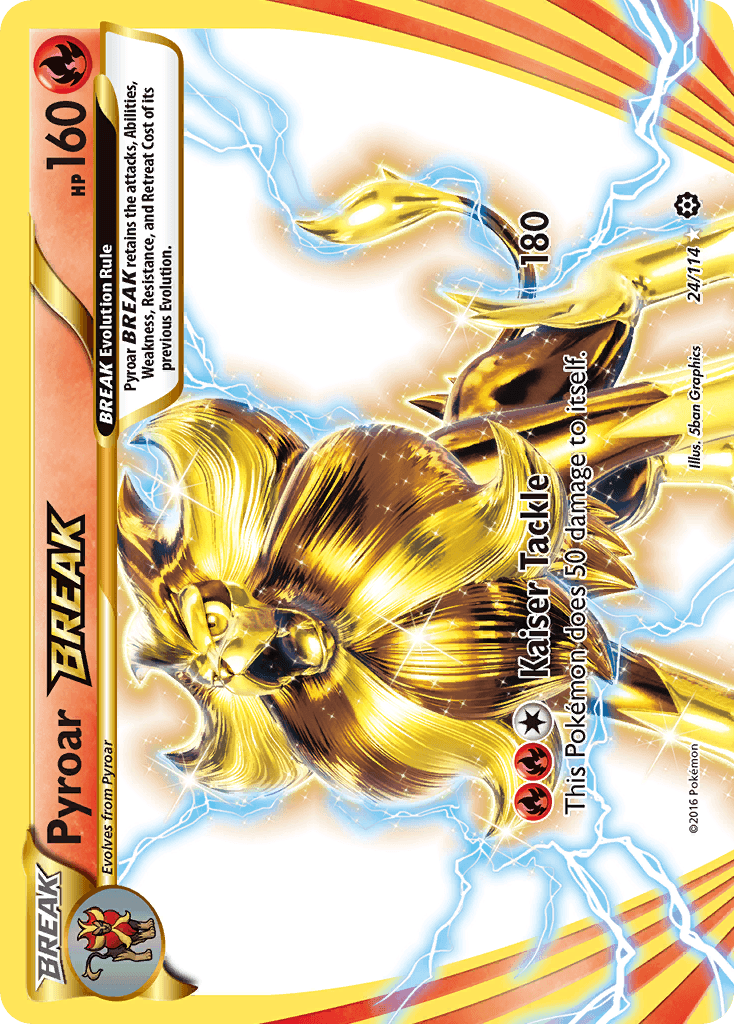 Carta Pokémon Pyroar BREAK 24 de Steam Siege