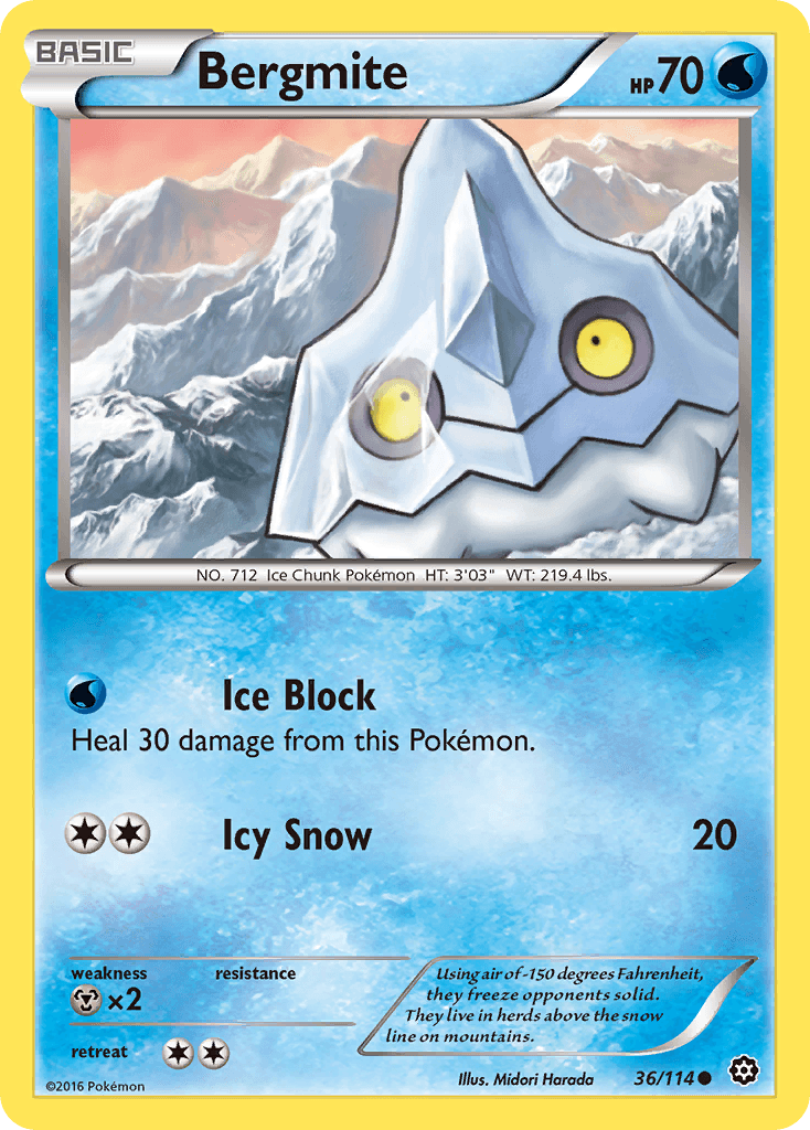 Carta Pokémon Bergmite 36