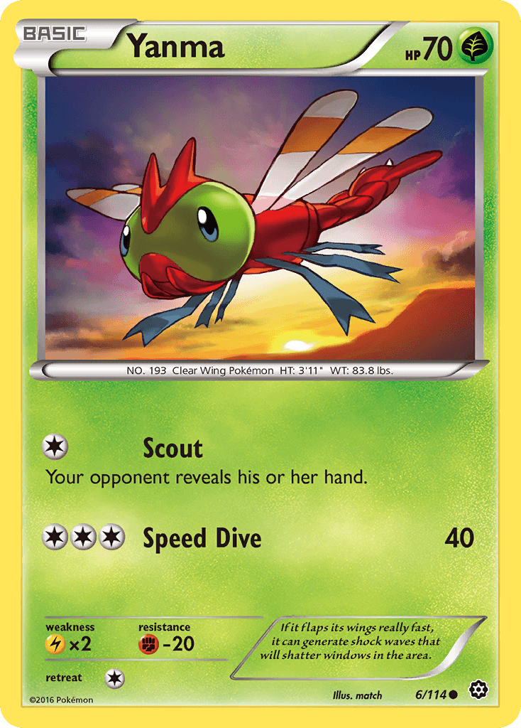 Carta Pokémon Yanma 6