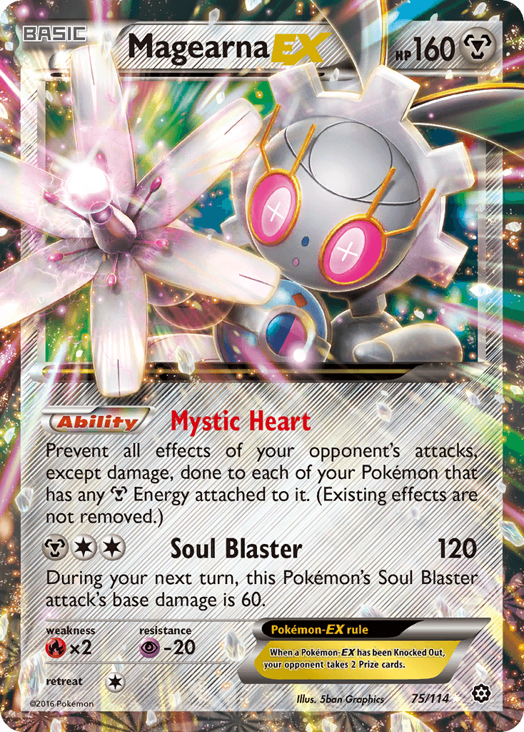 Carta Pokémon Magearna-EX 75 de Steam Siege