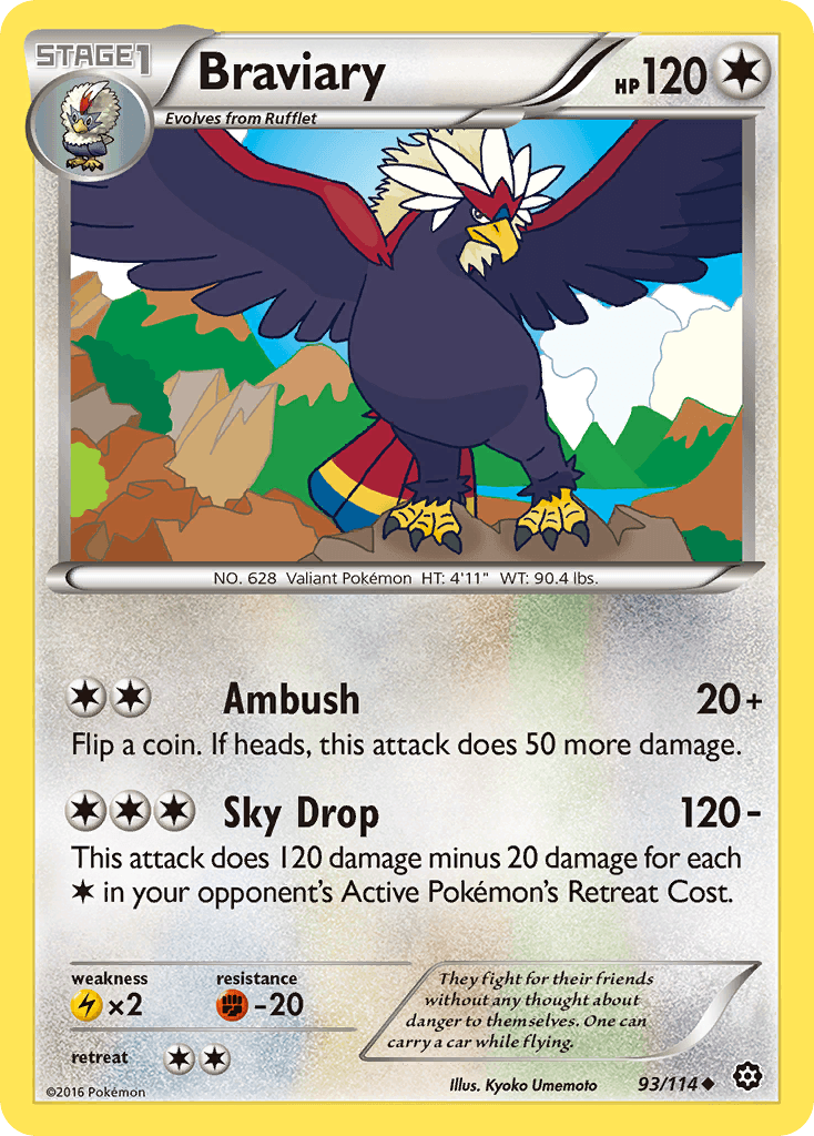 Carta Pokémon Braviary 93