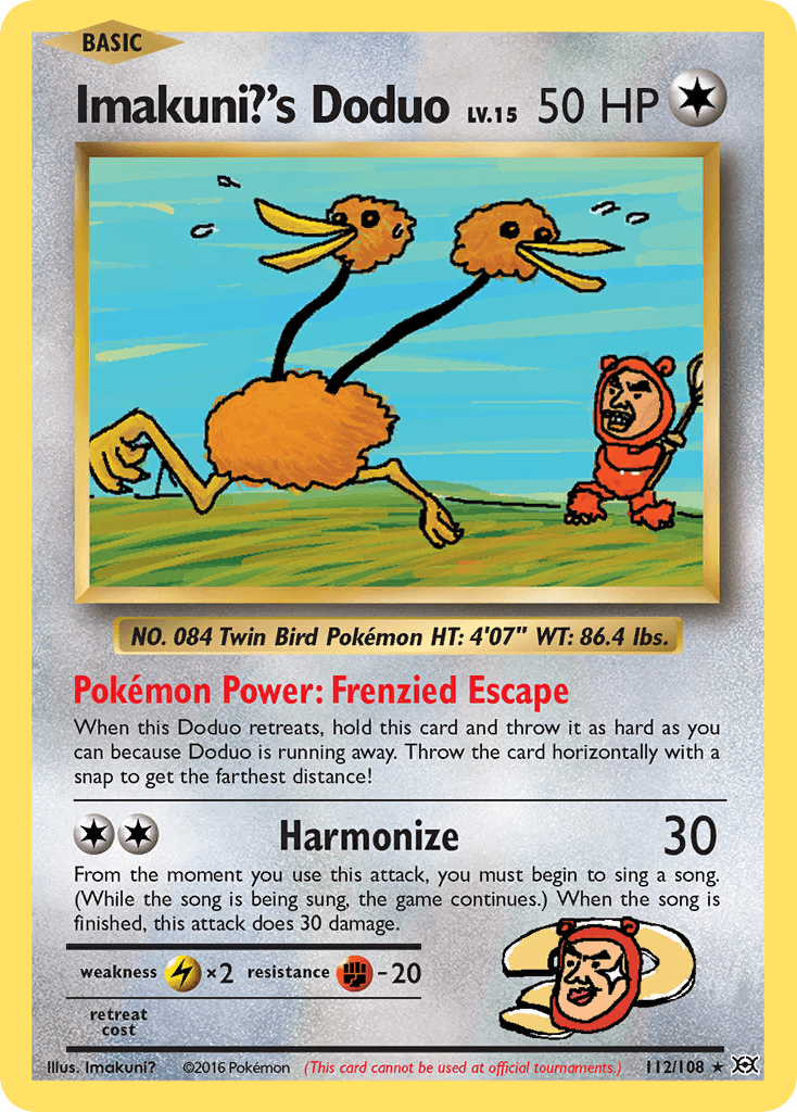 Carta Pokémon Imakuni?'s Doduo 112 de Evolutions