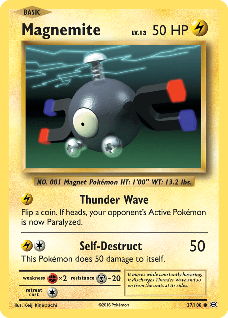 Carta Pokémon Magnemite 37 de Evolutions