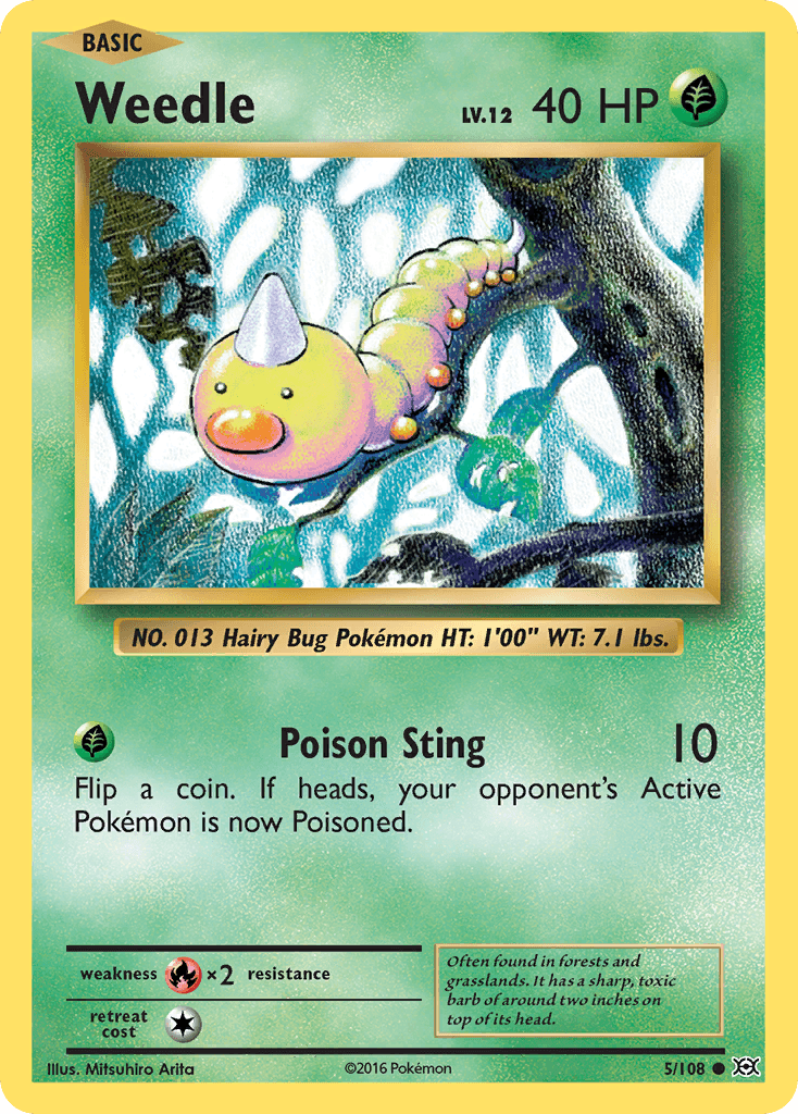 Carta Pokémon Weedle 5