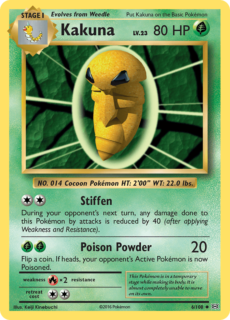 Carta Pokémon Kakuna 6