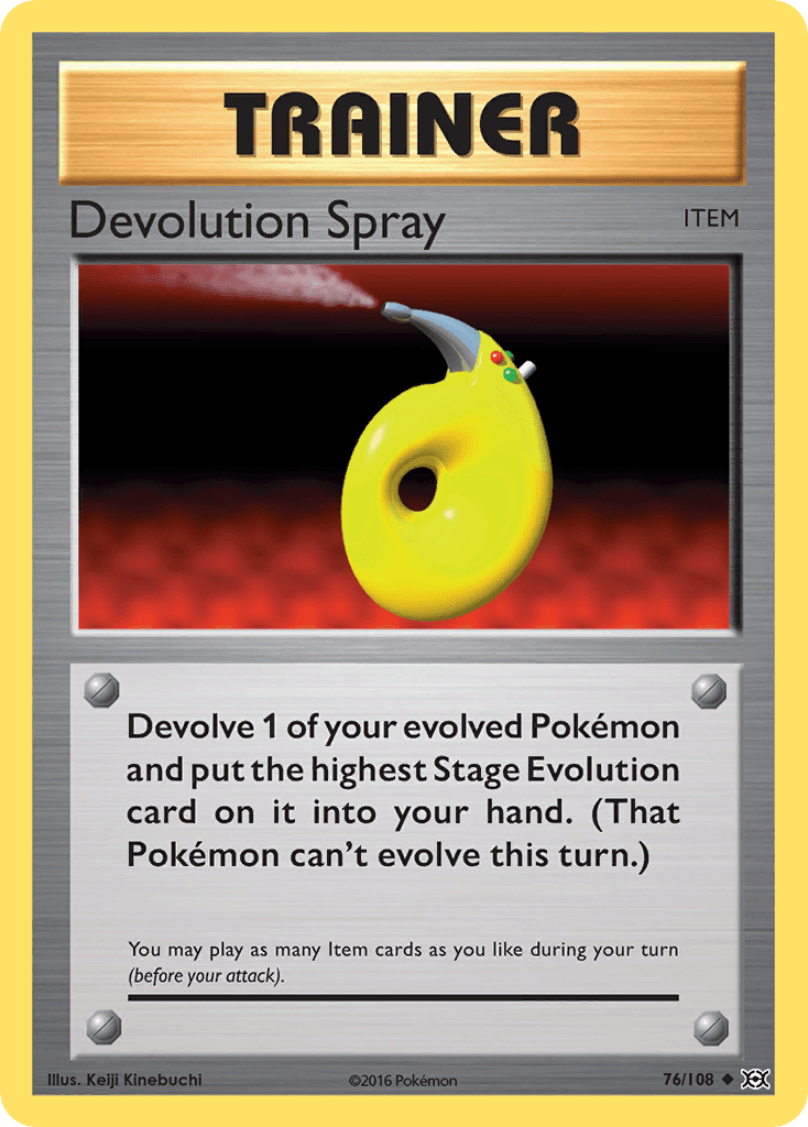 Carta Pokémon Devolution Spray 76 de Evolutions