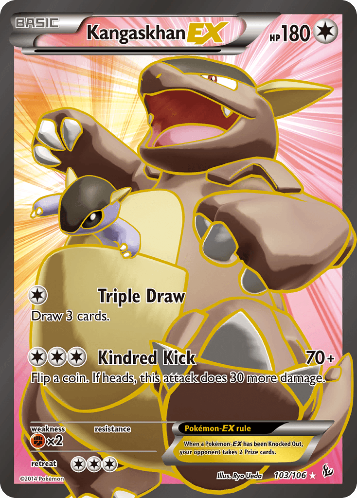 Carta Pokémon Kangaskhan-EX 103