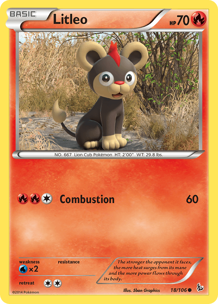 Carta Pokémon Litleo