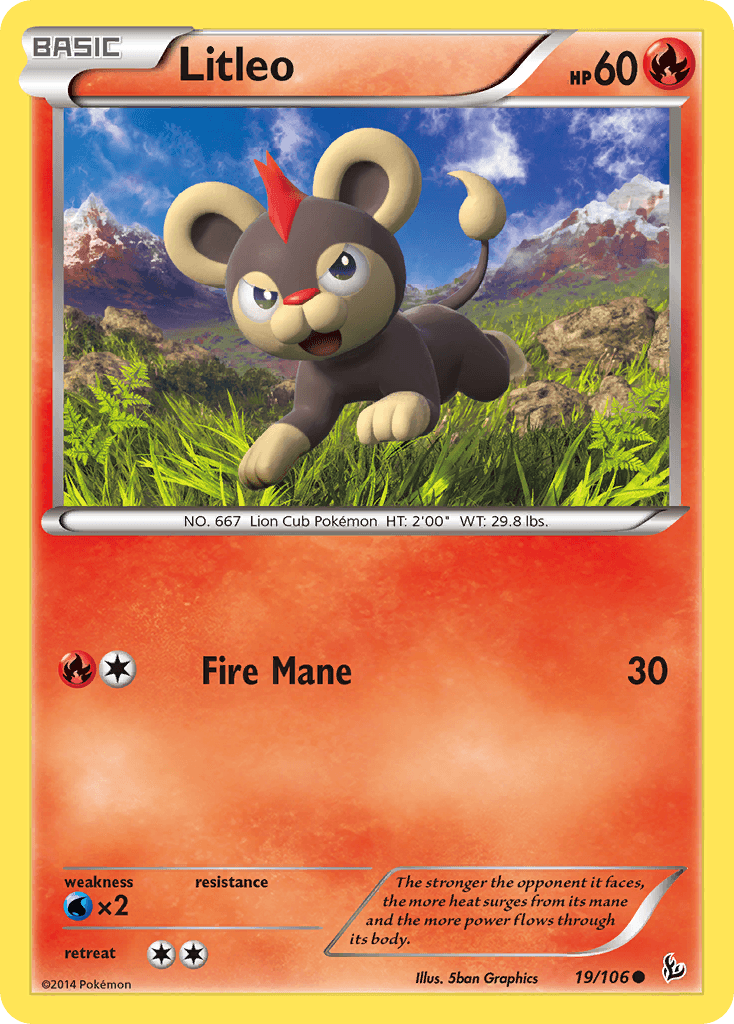 Carta Pokémon Litleo