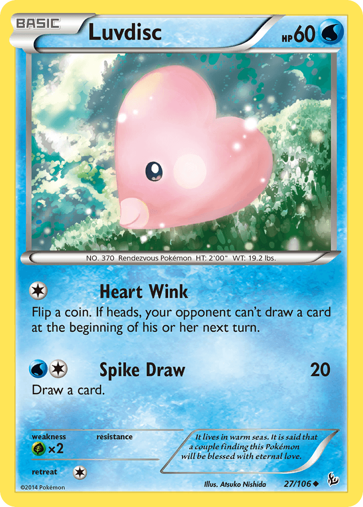 Carta Pokémon Luvdisc
