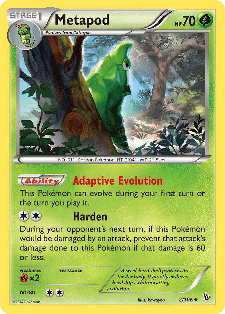 Carta Pokémon Metapod 2