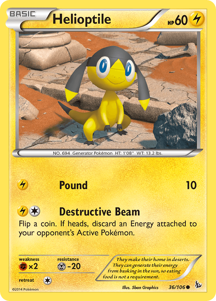 Carta Pokémon Helioptile 36