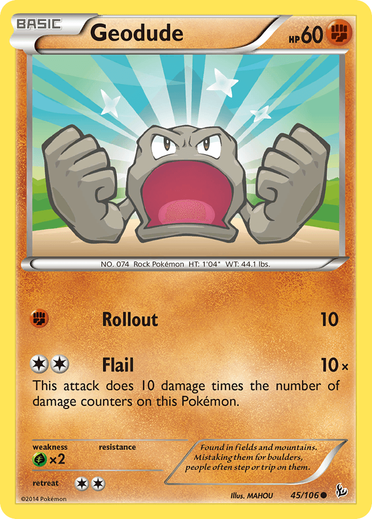 Carta Pokémon Geodude 45
