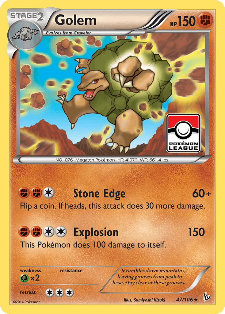 Carta Pokémon Golem