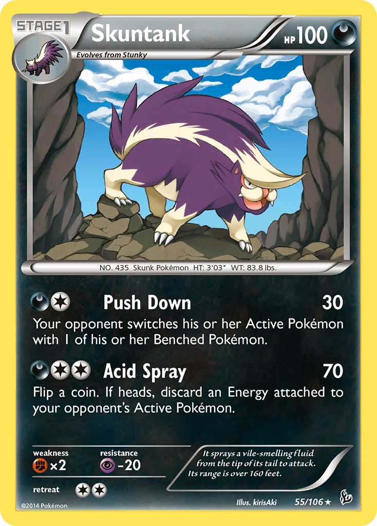 Carta Pokémon Skuntank 55