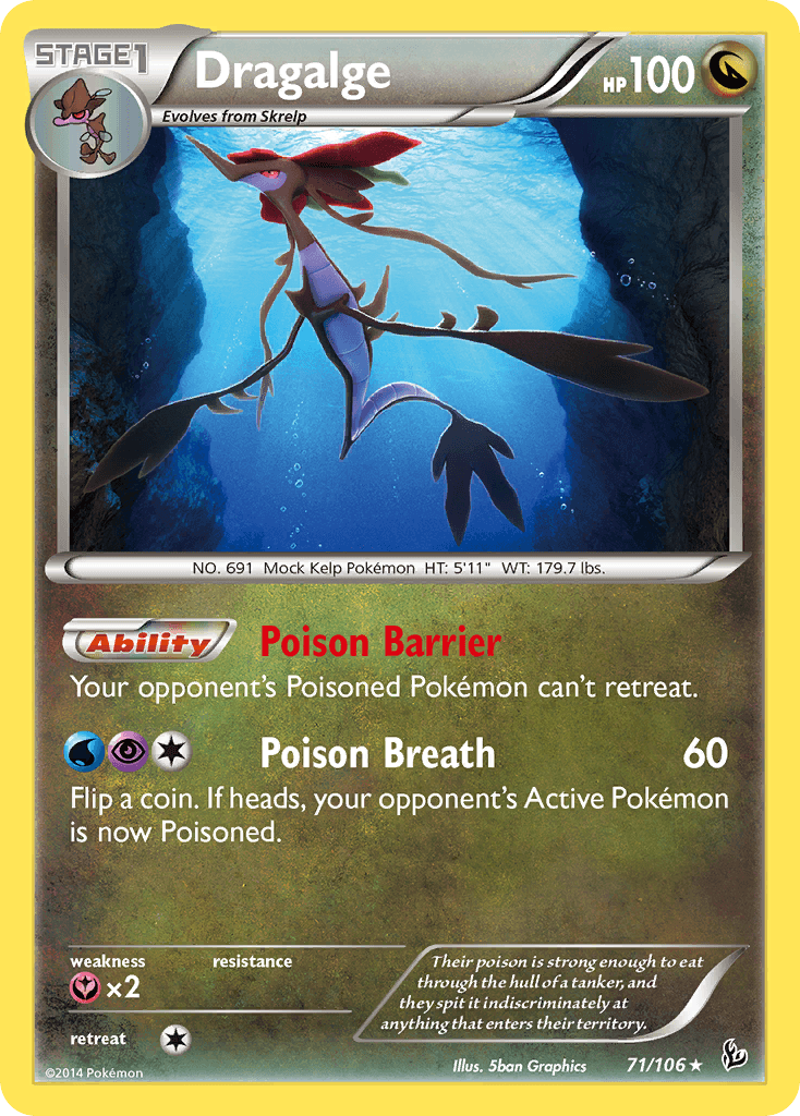 Carta Pokémon Dragalge 71