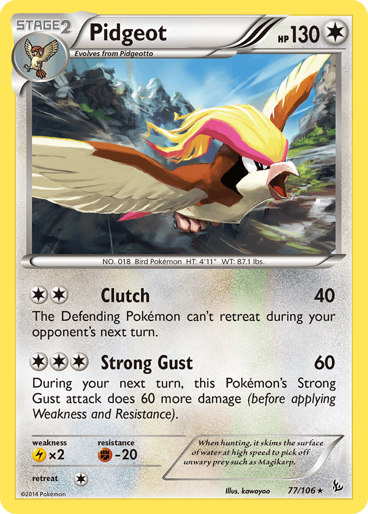 Carta Pokémon Pidgeot