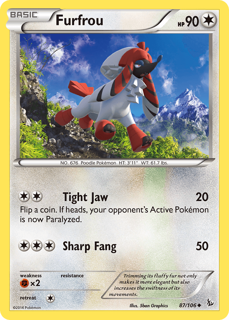 Carta Pokémon Furfrou