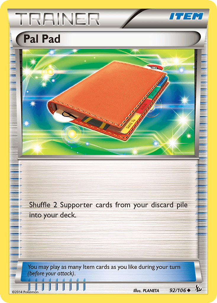 Carta Pokémon Pal Pad 92