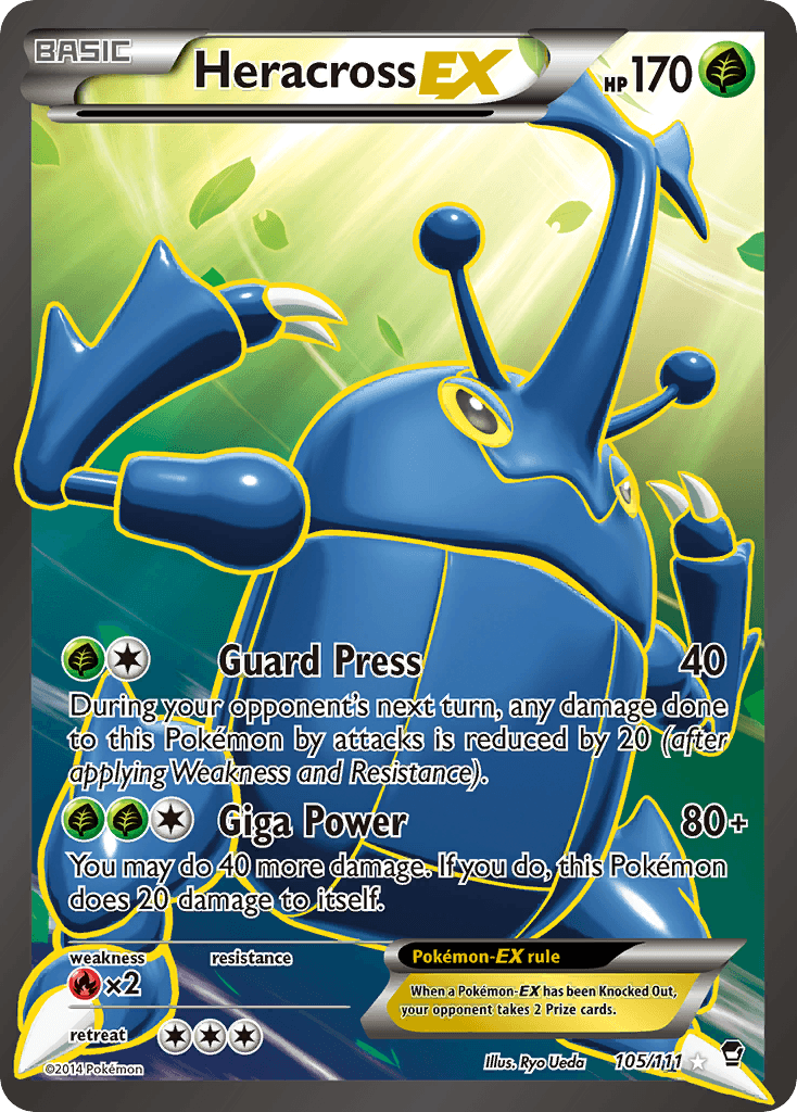 Carta Pokémon Heracross-EX 105
