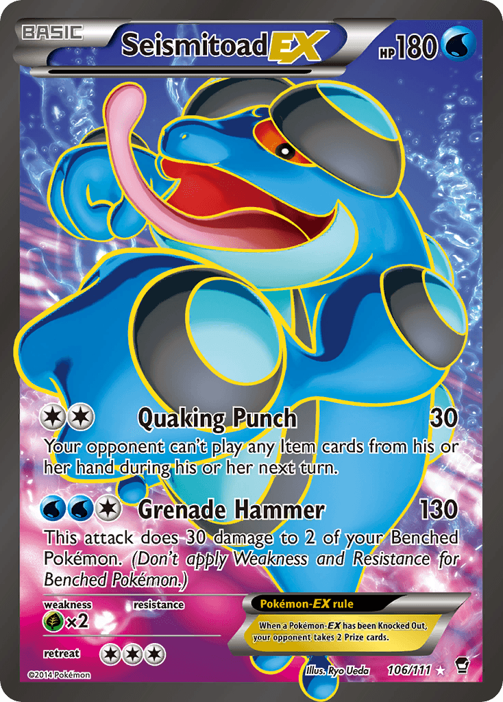 Carta Pokémon Seismitoad-EX 106