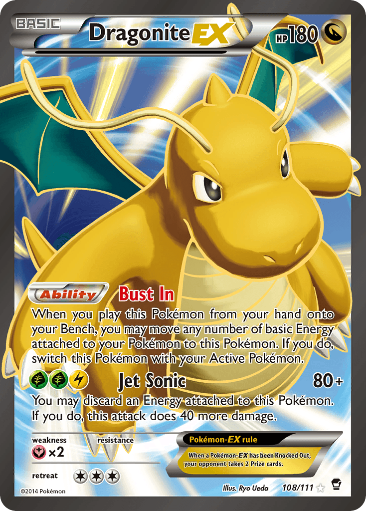 Carta Pokémon Dragonite-EX