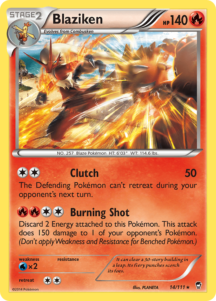 Carta Pokémon Blaziken 14
