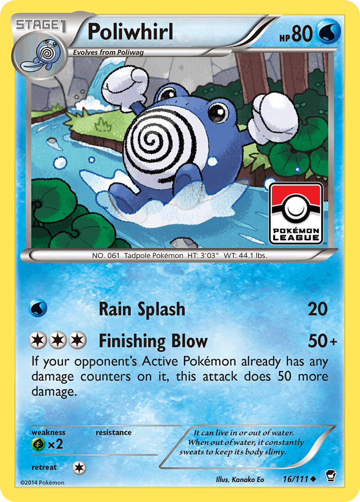 Carta Pokémon Poliwhirl 16