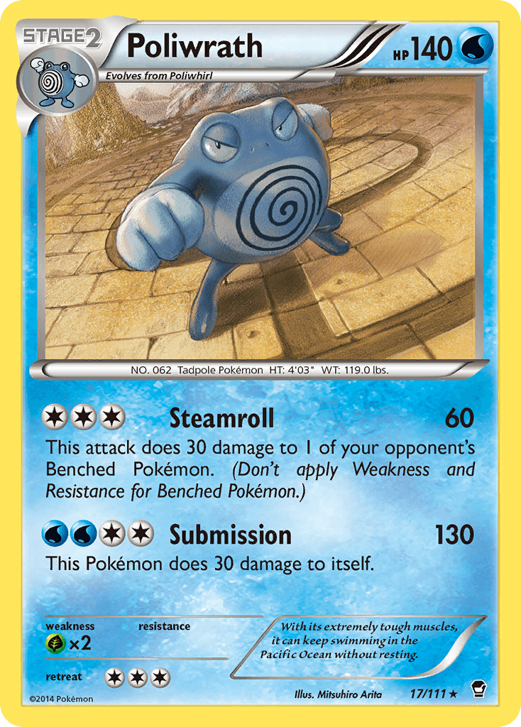 Carta Pokémon Poliwrath 17