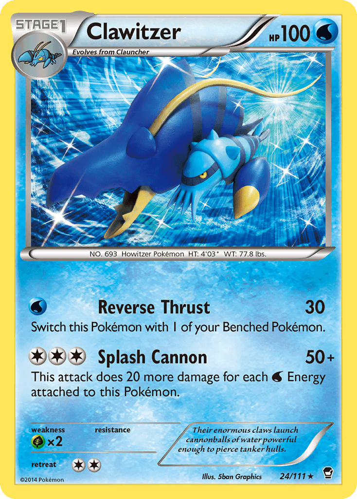 Carta Pokémon Clawitzer