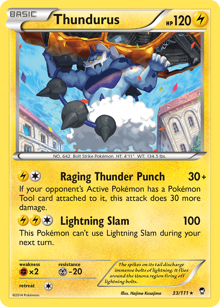 Carta Pokémon Thundurus 33