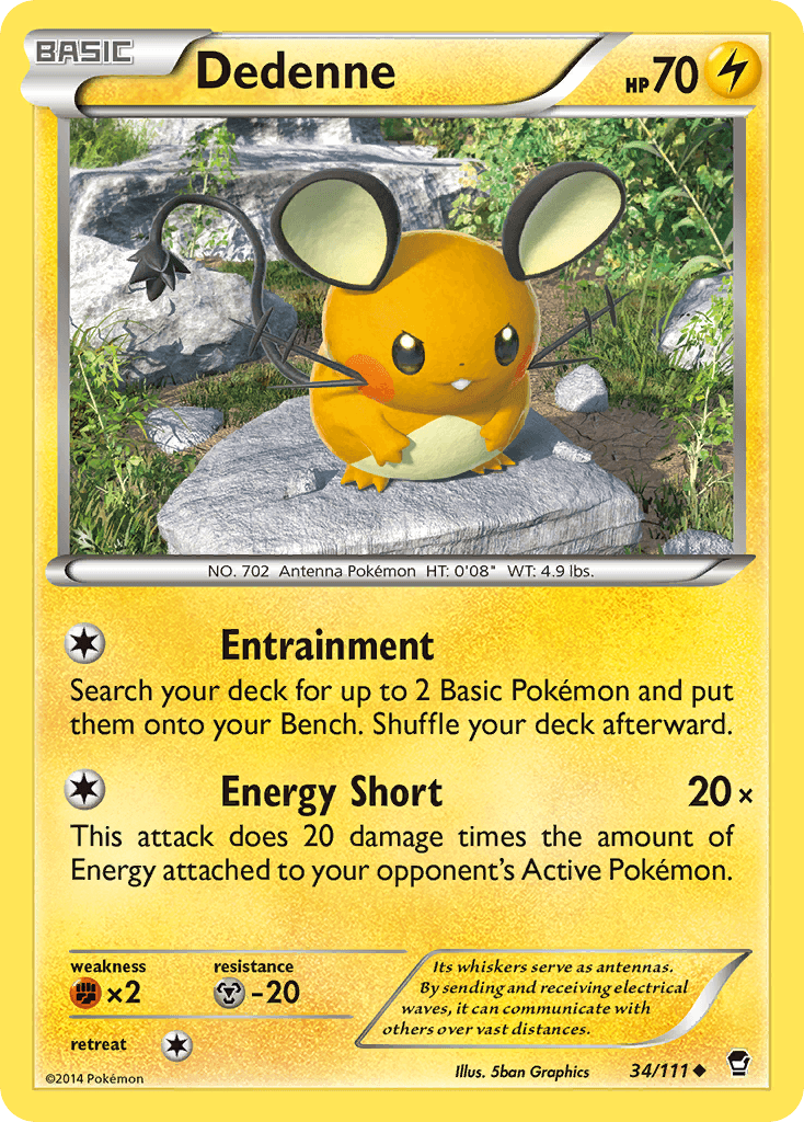 Carta Pokémon Dedenne 34