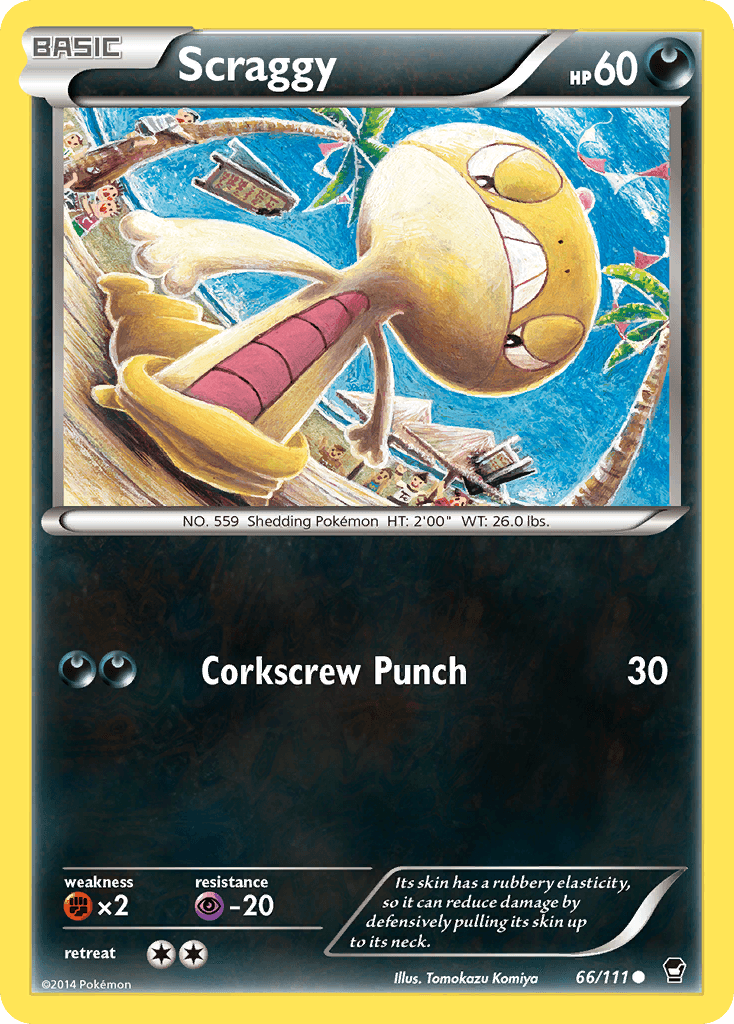 Carta Pokémon Scraggy 66